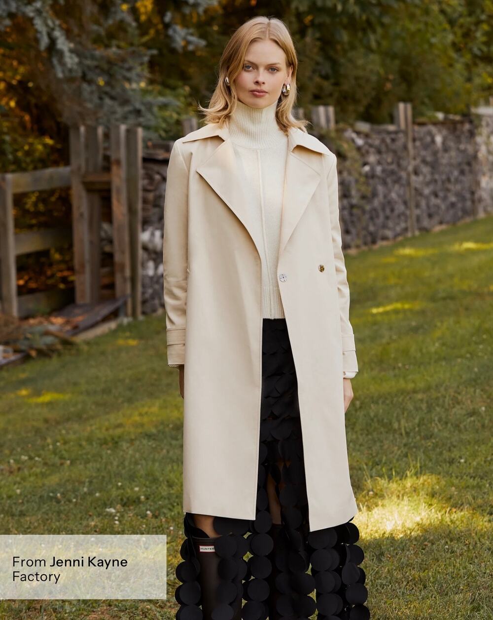New few moda Caara Gale trench coat $297 sz S
